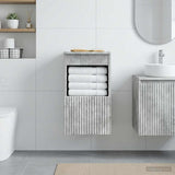 vidaXL Badkamerkast Wit 30 x 35 x 50 cm Bewerkt hout