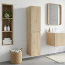 vidaXL Wandgemonteerde Badkamerkast Wit 33 x 34,5 x 160 cm
