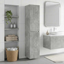 vidaXL Wandgemonteerde Badkamerkast Wit 33 x 34,5 x 160 cm