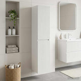 vidaXL Wandgemonteerde Badkamerkast Wit 33 x 34,5 x 160 cm