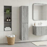 vidaXL Wandgemonteerde Badkamerkast Wit 33 x 34,5 x 160 cm