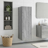 vidaXL Wandgemonteerde Badkamerkast Wit 33 x 34,5 x 160 cm