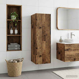 vidaXL Wandgemonteerde Badkamerkast Wit 33 x 34,5 x 160 cm