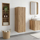 vidaXL Wandgemonteerde Badkamerkast Wit 33 x 34,5 x 160 cm