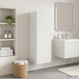 vidaXL Wandgemonteerde Badkamerkast Wit 33 x 34,5 x 160 cm