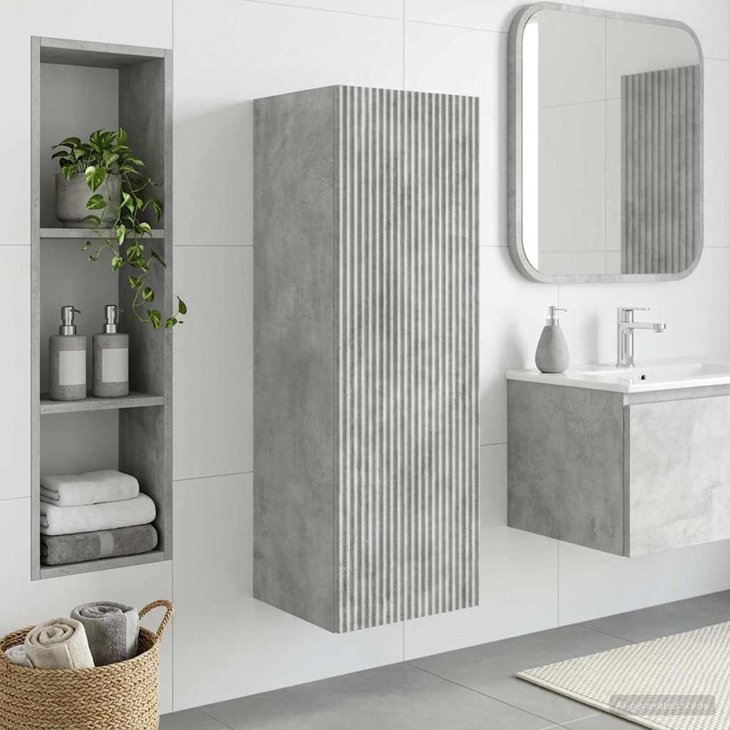 vidaXL Wandgemonteerde Badkamerkast Wit 33 x 34,5 x 160 cm