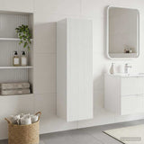 vidaXL Wandgemonteerde Badkamerkast Wit 33 x 34,5 x 160 cm