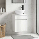 vidaXL Wall-Mounted Washbasin Cabinet White 39 x 41 x 64.5 cm