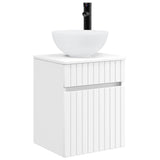 vidaXL Wall-Mounted Washbasin Cabinet White 39 x 41 x 64.5 cm