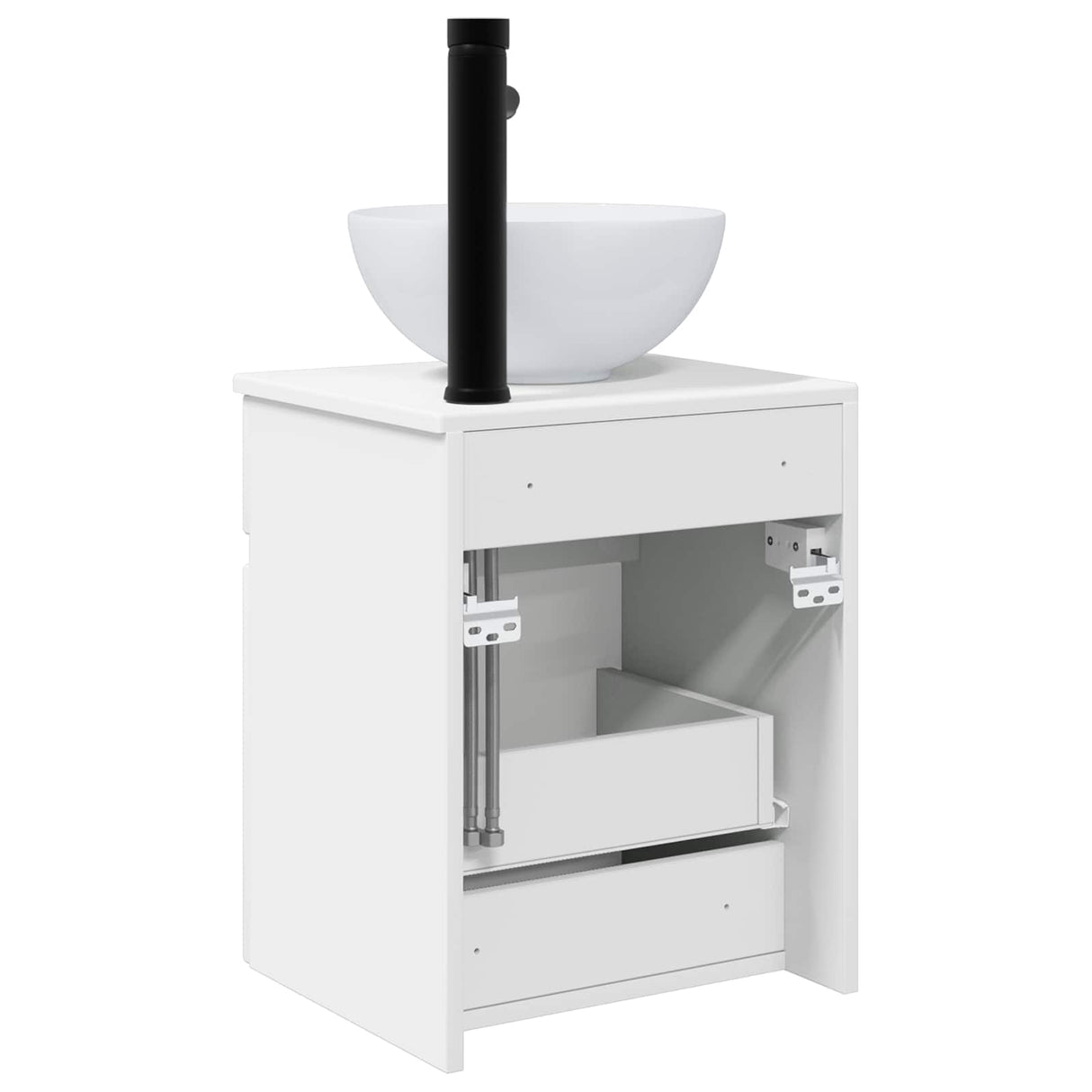 vidaXL Wall-Mounted Washbasin Cabinet White 39 x 41 x 64.5 cm