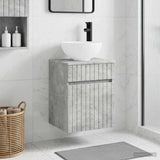 vidaXL Wall-Mounted Washbasin Cabinet White 39 x 41 x 64.5 cm
