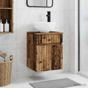 vidaXL Wall-Mounted Washbasin Cabinet White 39 x 41 x 64.5 cm