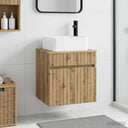 vidaXL Wandgemonteerde wastafelmeubel Wit 49 x 41 x 63 cm Bewerkt hout