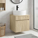 vidaXL Wall-Mounted Washbasin Cabinet White 49 x 44.5 x 65 cm