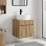 vidaXL Wall-Mounted Washbasin Cabinet White 49 x 44.5 x 65 cm