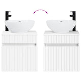 vidaXL Wall-mounted Washbasin Cabinet White 49 x 44.5 x 66.5 cm