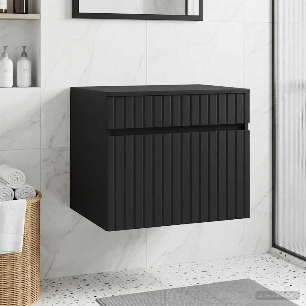 vidaXL Wall-Mounted Bathroom Cabinet White 59 x 44.5 x 50 cm Engineered Wood