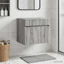 vidaXL Wall-Mounted Bathroom Cabinet White 59 x 44.5 x 50 cm Engineered Wood