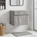 vidaXL Wall-Mounted Bathroom Cabinet White 59 x 44.5 x 50 cm Engineered Wood