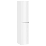 vidaXL Wandgemonteerde Badkamerkast Wit 33 x 34,5 x 160 cm