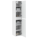 vidaXL Wandgemonteerde Badkamerkast Wit 33 x 34,5 x 160 cm