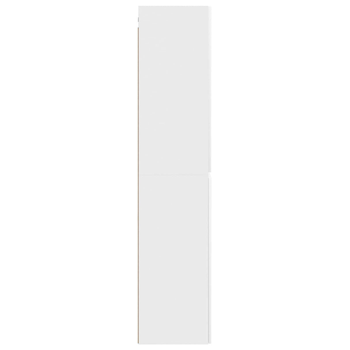 vidaXL Wandgemonteerde Badkamerkast Wit 33 x 34,5 x 160 cm