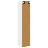 vidaXL Wandgemonteerde Badkamerkast Wit 33 x 34,5 x 160 cm