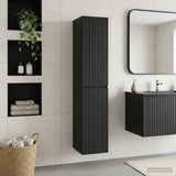 vidaXL Wandgemonteerde Badkamerkast Wit 33 x 34,5 x 160 cm