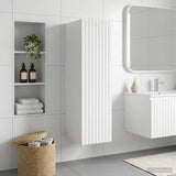 vidaXL Wandgemonteerde Badkamerkast Wit 33 x 34,5 x 160 cm