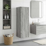 vidaXL Wandgemonteerde Badkamerkast Wit 33 x 34,5 x 160 cm