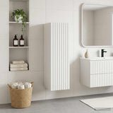 vidaXL Wandgemonteerde Badkamerkast Wit 33 x 34,5 x 160 cm