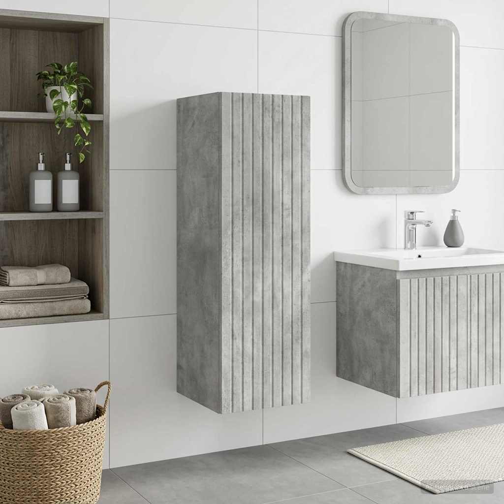 vidaXL Wandgemonteerde Badkamerkast Wit 33 x 34,5 x 160 cm