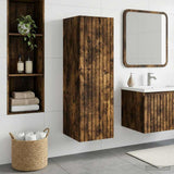 vidaXL Wandgemonteerde Badkamerkast Wit 33 x 34,5 x 160 cm
