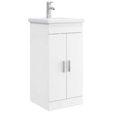 vidaXL Bathroom Cabinet Set White 61 x 40 x 84.5 cm Engineered Wood