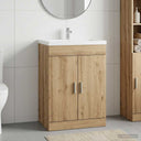 vidaXL Badkamer Onder Het Wastafel Kast Wit 56 x 37,5 x 81 cm