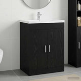 vidaXL Badkamer Onder Het Wastafel Kast Wit 56 x 37,5 x 81 cm