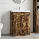 vidaXL Badkamer Onder Het Wastafel Kast Wit 56 x 37,5 x 81 cm