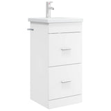 vidaXL Badkamermeubel Set Wit 61 x 40 x 84,5 cm Bewerkt hout