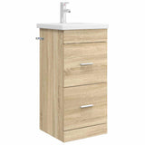 vidaXL Badkamermeubel Set Wit 61 x 40 x 84,5 cm Bewerkt hout
