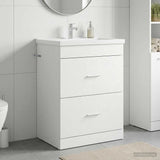 vidaXL Badkamer Onder Het Wastafel Kast Wit 56 x 37,5 x 81 cm