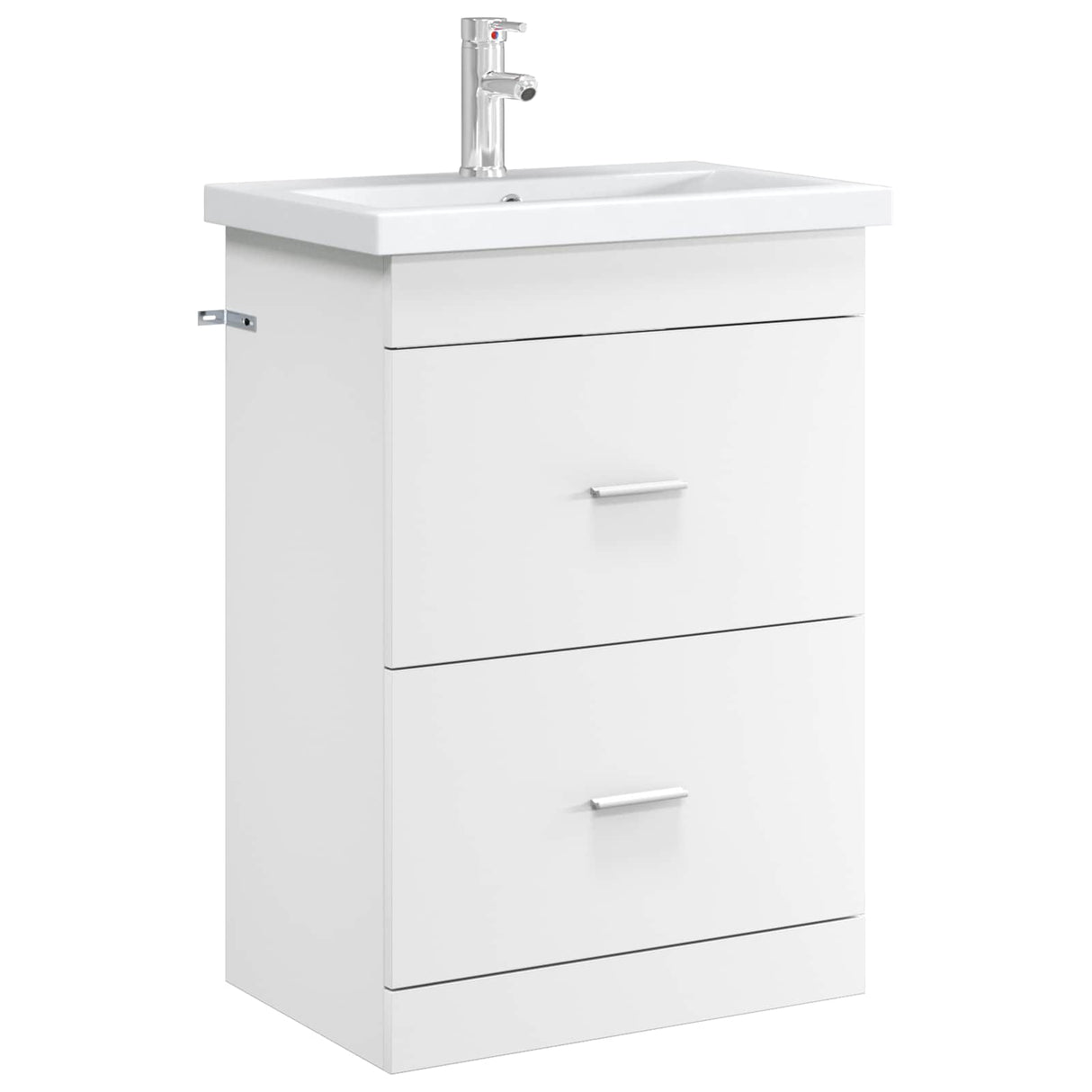 vidaXL Badkamer Onder Het Wastafel Kast Wit 56 x 37,5 x 81 cm