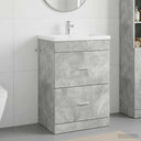 vidaXL Badkamer Onder Het Wastafel Kast Wit 56 x 37,5 x 81 cm