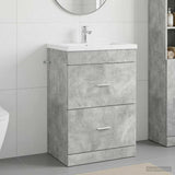 vidaXL Badkamer Onder Het Wastafel Kast Wit 56 x 37,5 x 81 cm