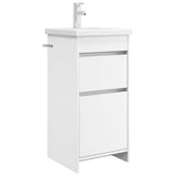 vidaXL Badkamermeubel Set Wit 61 x 40 x 84,5 cm Bewerkt hout