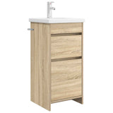 vidaXL Badkamermeubel Set Wit 61 x 40 x 84,5 cm Bewerkt hout