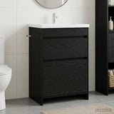 vidaXL Badkamer Onder Het Wastafel Kast Wit 56 x 37,5 x 81 cm