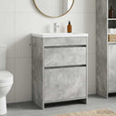 vidaXL Badkamer Onder Het Wastafel Kast Wit 56 x 37,5 x 81 cm