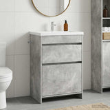 vidaXL Badkamer Onder Het Wastafel Kast Wit 56 x 37,5 x 81 cm