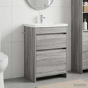 vidaXL Badkamer Onder Het Wastafel Kast Wit 56 x 37,5 x 81 cm