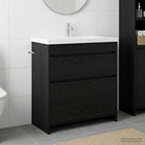 vidaXL Badkamer Onder Het Wastafel Kast Wit 56 x 37,5 x 81 cm